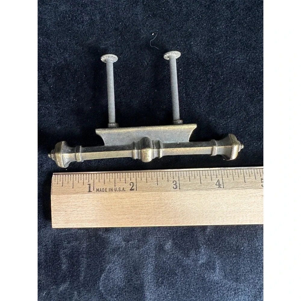 Vintage Brass Door Handles (Set of 2) Vintage Hardware Pull MCM Decor 4.5